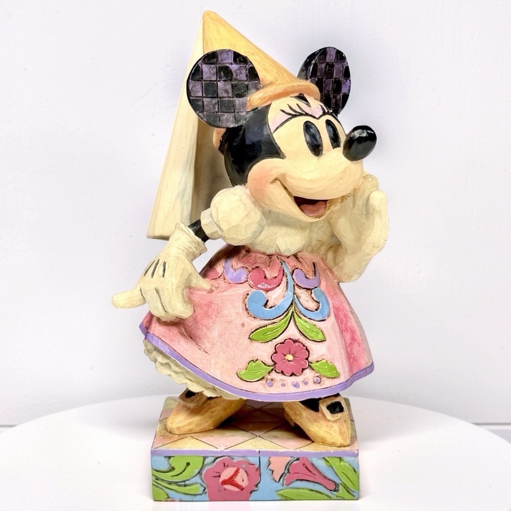 Disney Jim Shore Minnie Mouse Demure And Sweet Figurine 4011753 Enesco 4 5/8"